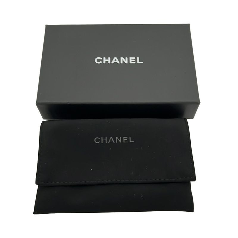 Chanel Coin Case Classic Zip Coin Purse Matelasse Ap0216 Khaki Round Zipper