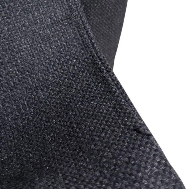 Prada Double Breasted Chester Coat 42 Black X Gray Ladies Used