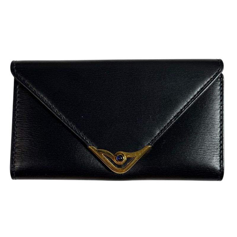 Cartier Sapphire Line Key Case Black Men's Used