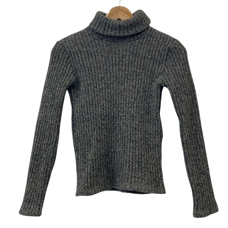 Versace Turtleneck Knit Sweater Size 26 40 Gray Ladies Used