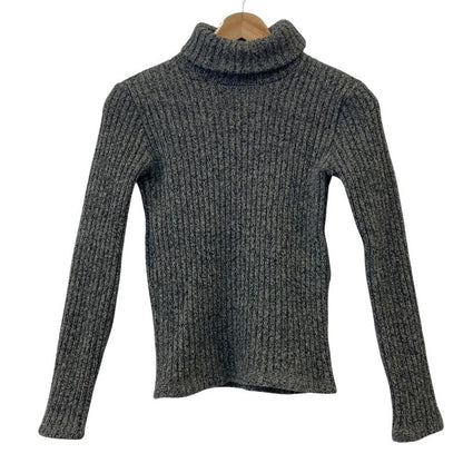 Versace Turtleneck Knit Sweater Size 26 40 Gray Ladies Used