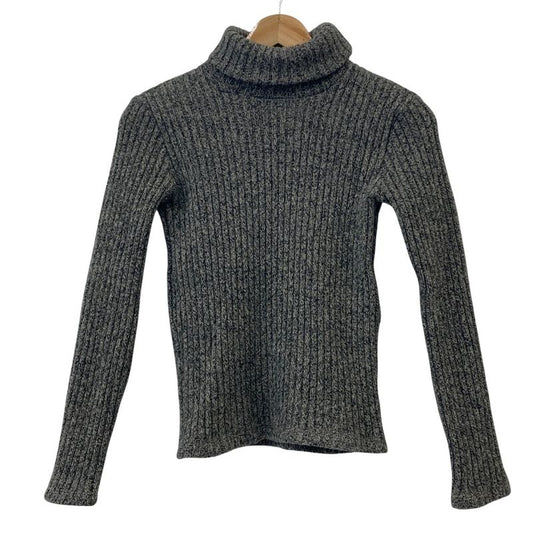 Versace Turtleneck Knit Sweater Size 26 40 Gray Ladies Used