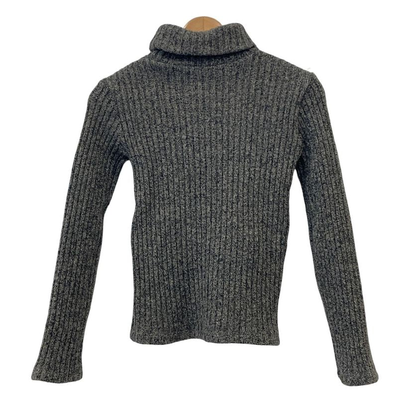 Versace Turtleneck Knit Sweater Size 26 40 Gray Ladies Used