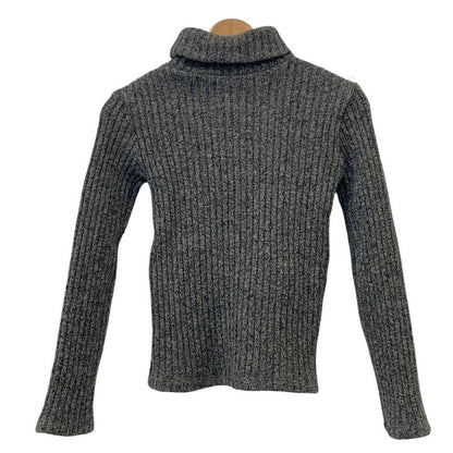 Versace Turtleneck Knit Sweater Size 26 40 Gray Ladies Used