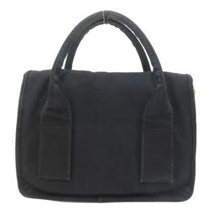 Prada Logo Handbag Canvas Ladies