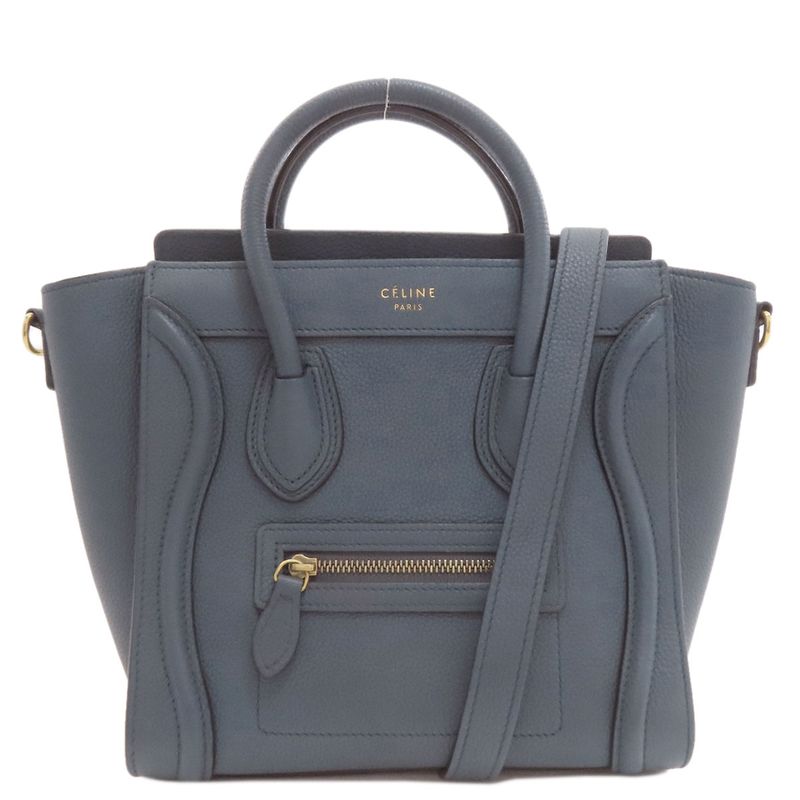 Celine Luggage Nano 2WAY Handbag Calf Ladies