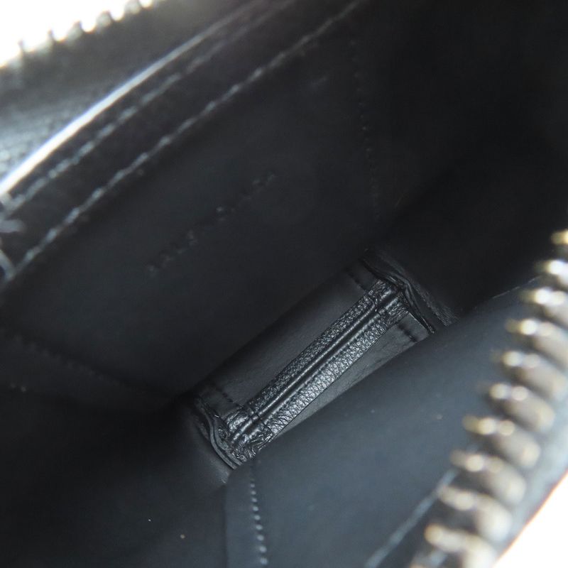 Balenciaga 644722 Hourglass Shoulder Bag Leather Women's