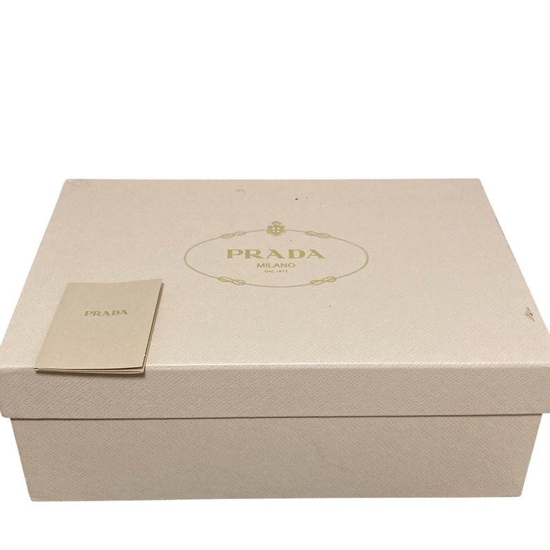 Good Prada Enamel Cross Strap Sandals Size 34 Approx 21cm (8.27in) Black Ladies