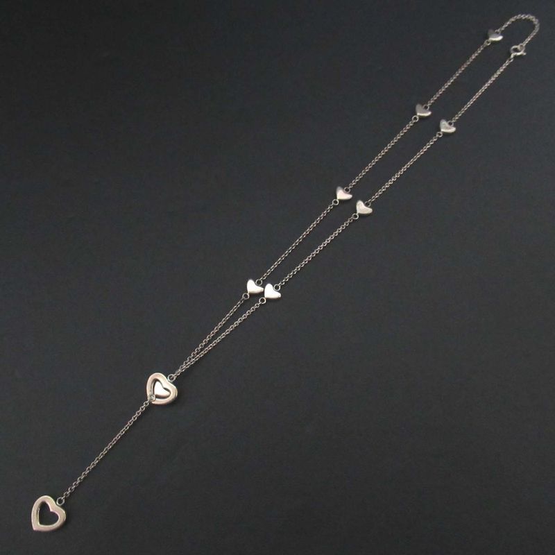 Tiffany & Co Tiffany & Co Heart Link Lariat Necklace 925sv Silver Ladies Used