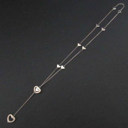 Tiffany & Co Tiffany & Co Heart Link Lariat Necklace 925sv Silver Ladies Used