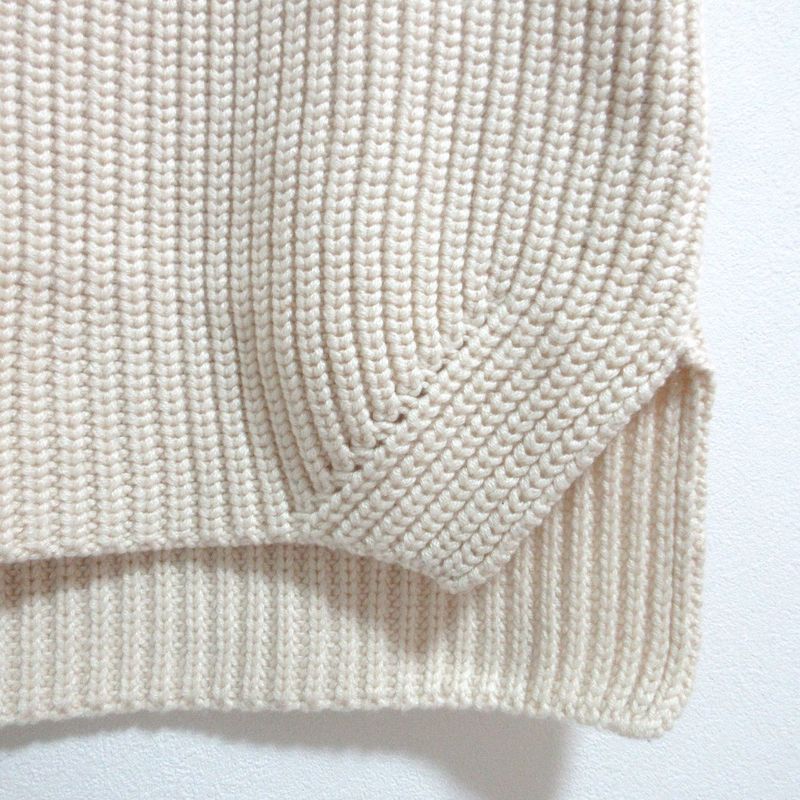 Celine Phoebe Period American Sleeve Cashmere Silk Knit Sweater XS Ivory Ladies