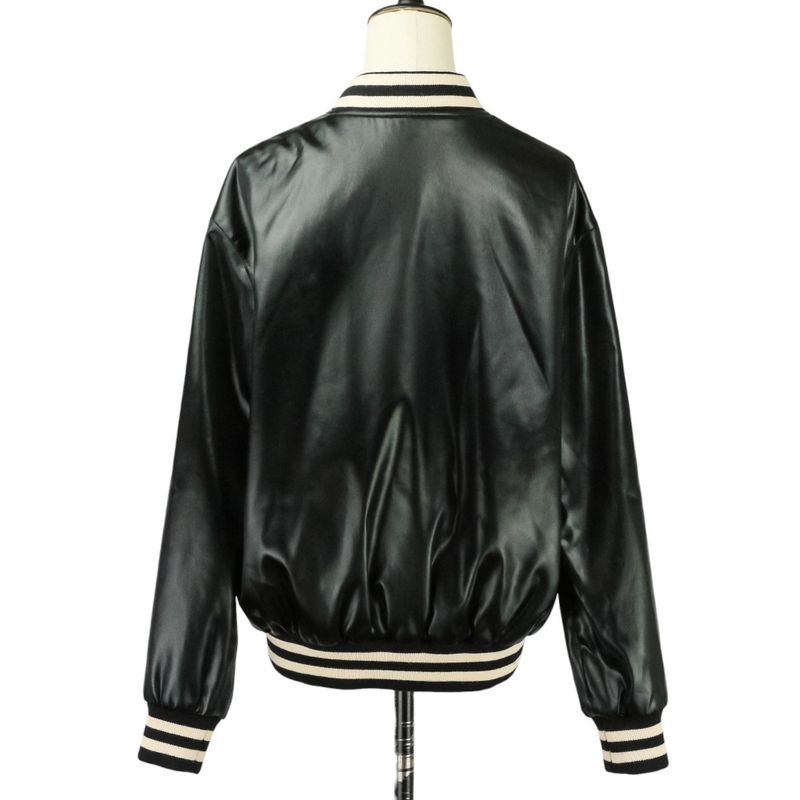 22SS Celine Kazak Jacket Triomphe Stadium Jacket 2v46j199q Size 36 Black Ladies