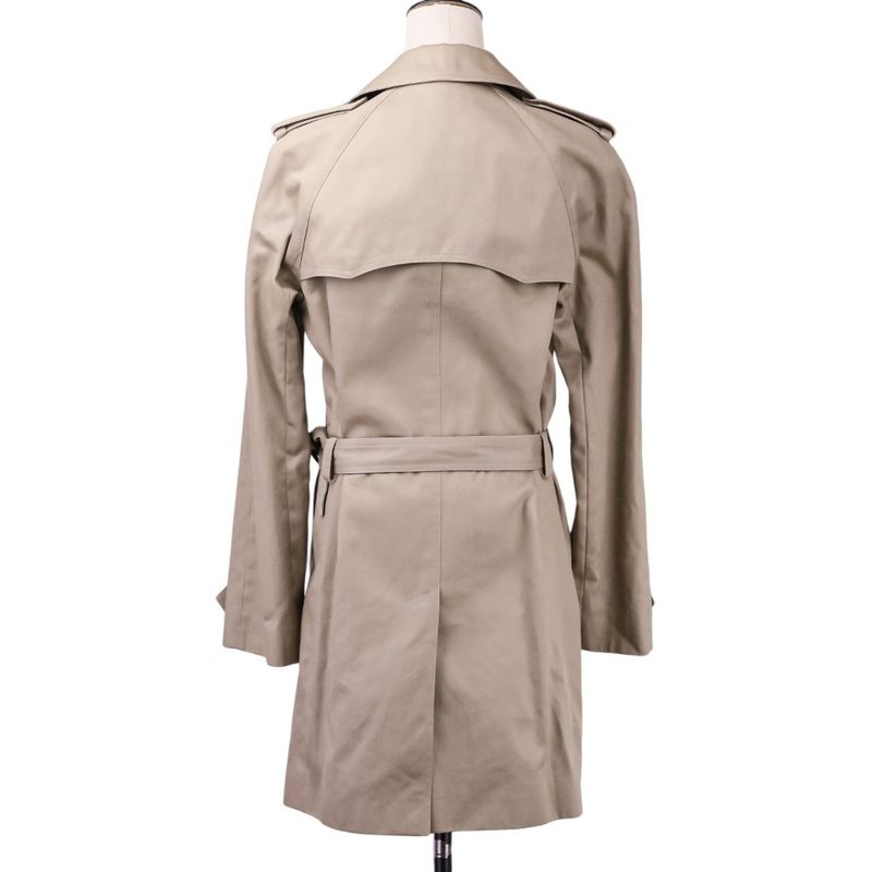 Saint Laurent Paris Cotton Belted Trench Coat 36 Khaki Beige Ladies Used
