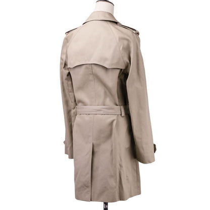 Saint Laurent Paris Cotton Belted Trench Coat 36 Khaki Beige Ladies Used