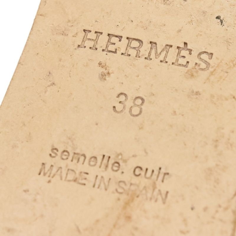 Hermes Cataria Espadrille Sandals Size 38 Equivalent To 24.5cm (9.65in) Brown