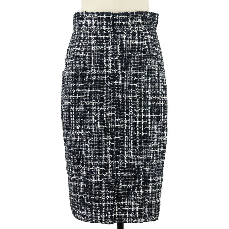 Chanel Coco Mark Button Tweed Jacket Skirt Setup Suit P47857 P47766 Size 34