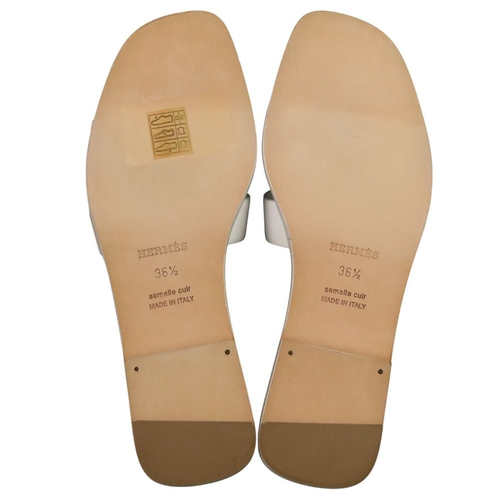 Unused HERMES Medor Oran flat sandals size 36.5 23.5cm (9.25in) equivalent