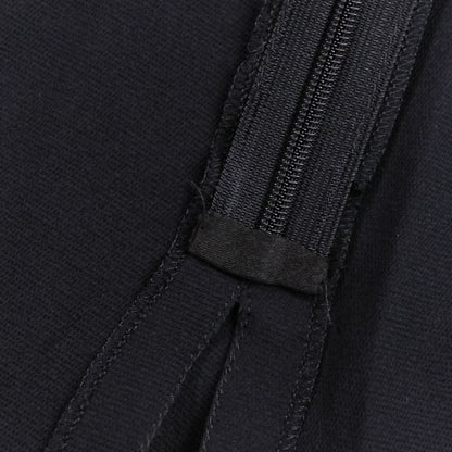 05P Chanel Silk Here Mark Button Asymmetric Hem Cut And Sewn Skirt Setup P25504