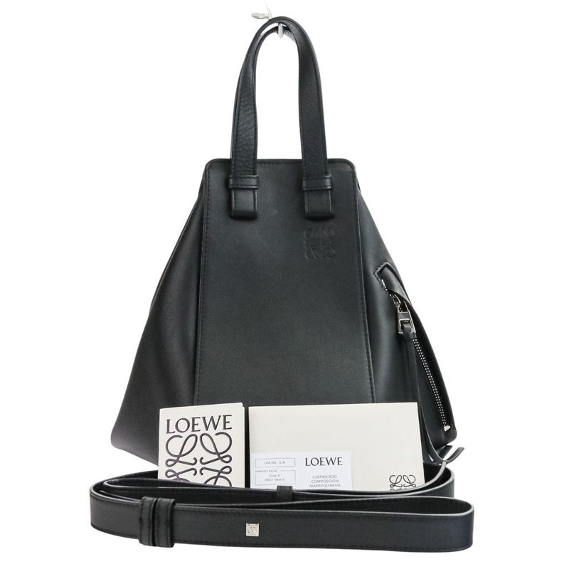 Loewe Hammock Small 2way Calf Leather Handbag Shoulder Bag 387.30s35 Black