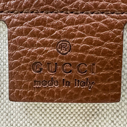 Gucci Ophidia GG Denim Medium Tote Bag 631685 Indigo Brown Ladies Used