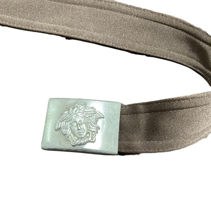 Gianni Versace Vintage Medusa Jacket Skirt Suit Setup Size 38 Brown Ladies Used