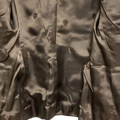 Gianni Versace Vintage Medusa Jacket Skirt Suit Setup Size 38 Brown Ladies Used