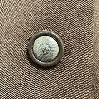 Gianni Versace Vintage Medusa Jacket Skirt Suit Setup Size 38 Brown Ladies Used