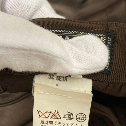 Gianni Versace Vintage Medusa Jacket Skirt Suit Setup Size 38 Brown Ladies Used