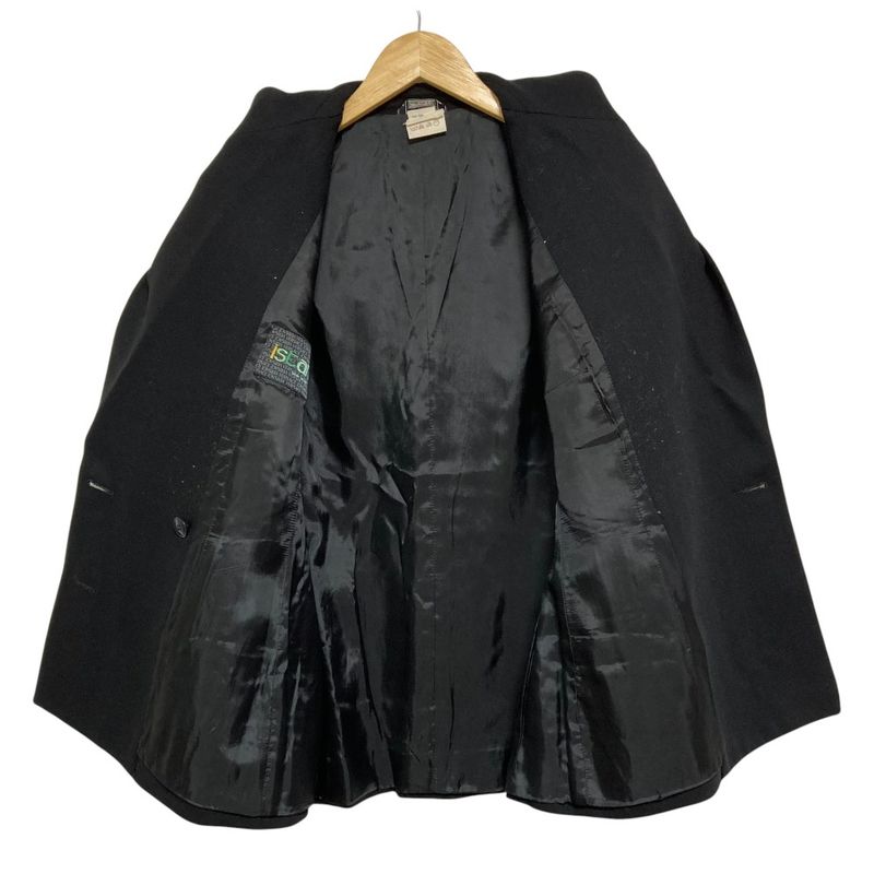 Versace Istante Vintage Double Jacket Skirt Suit Setup Black Ladies Used