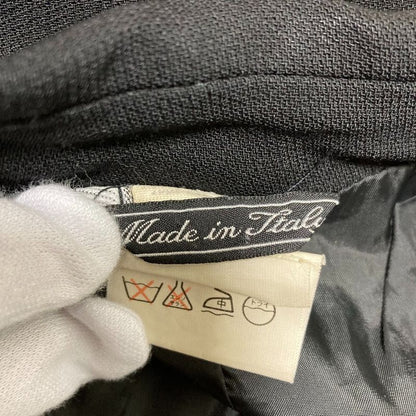 Versace Istante Vintage Double Jacket Skirt Suit Setup Black Ladies Used