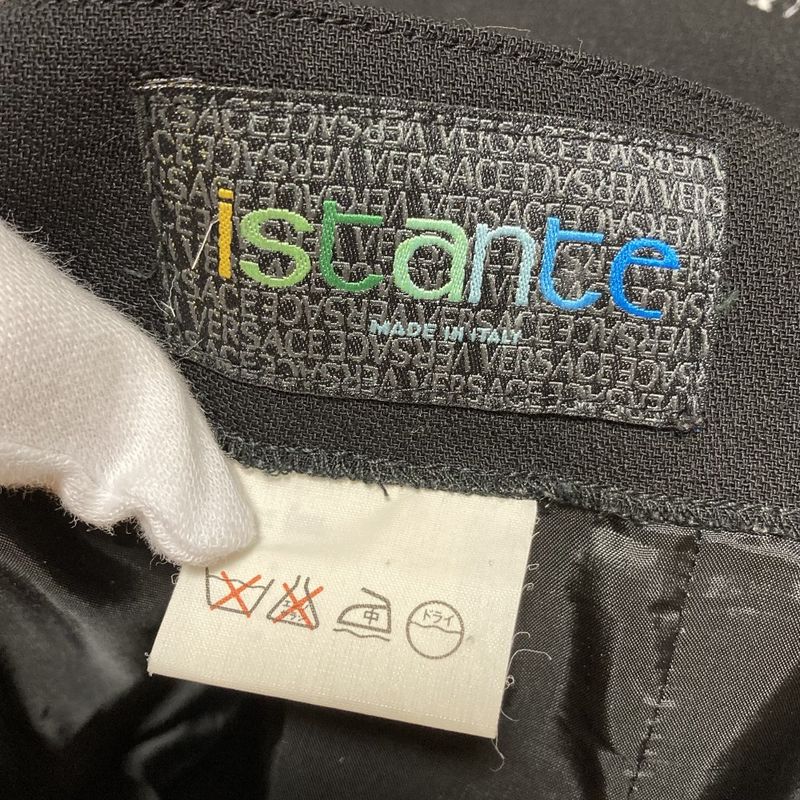 Versace Istante Vintage Double Jacket Skirt Suit Setup Black Ladies Used