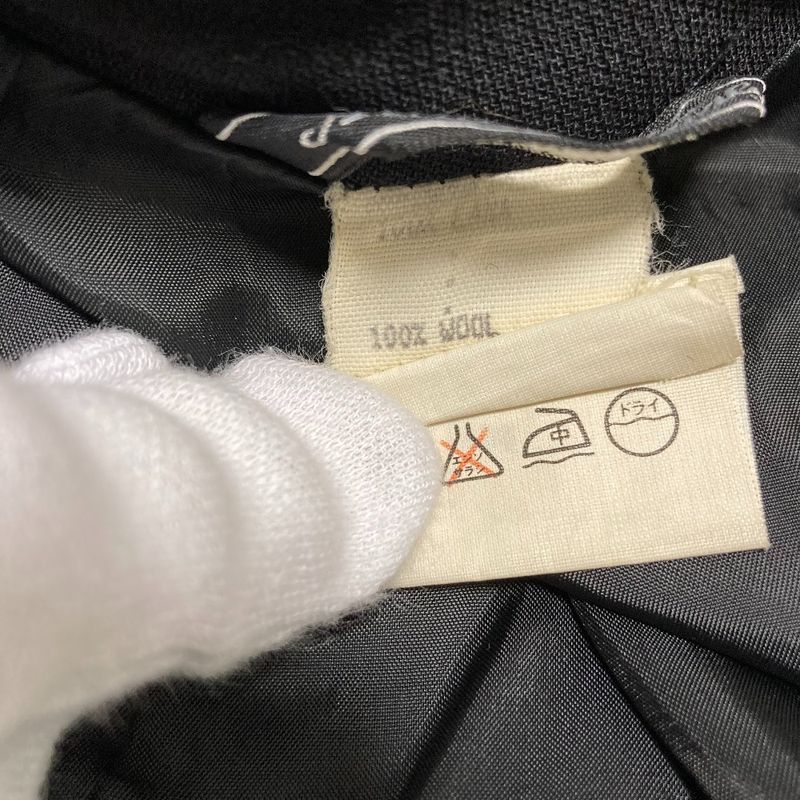 Versace Istante Vintage Double Jacket Skirt Suit Setup Black Ladies Used