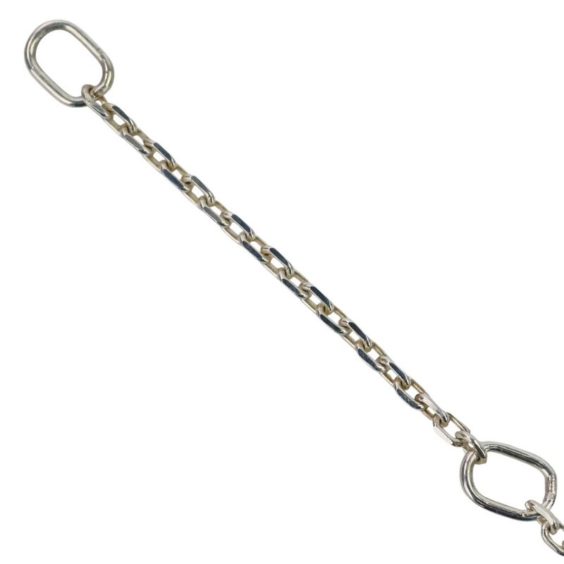 Gucci Silver 925 Heart Motif Chain Necklace Ag925 Ladies Used