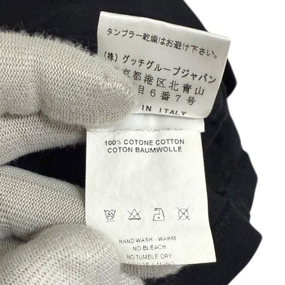 Good Quality Gucci Crew Neck Short Sleeve Crew Neck T-shirt Cut And Sew S Black