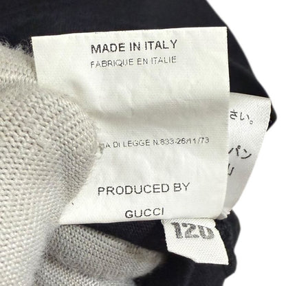 Good Quality Gucci Crew Neck Short Sleeve Crew Neck T-shirt Cut And Sew S Black