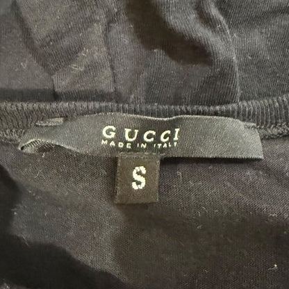 Good Quality Gucci Crew Neck Short Sleeve Crew Neck T-shirt Cut And Sew S Black