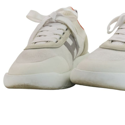 Good Hermes Crew Knit Sneakers Size 38 24.5cm (9.65in) Equivalent White Ladies