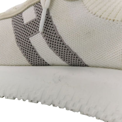 Good Hermes Crew Knit Sneakers Size 38 24.5cm (9.65in) Equivalent White Ladies