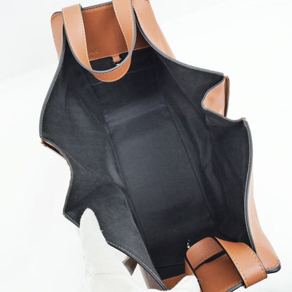 Loewe Hammock Bag Small 2WAY Brown Shoulder Hand Leather Women's