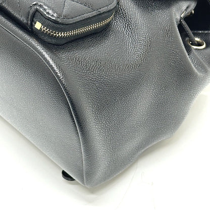 Chanel Rucksack Coco Mark Turnlock As3530 Grain Calf Leather Black