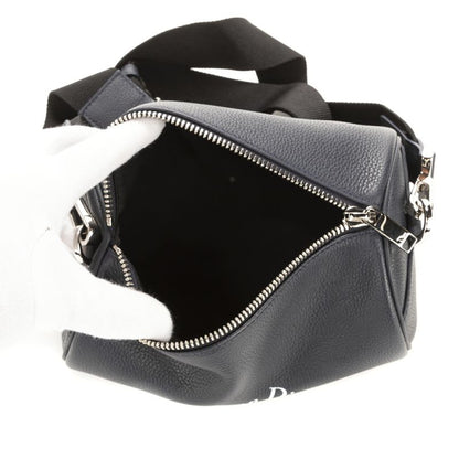 Dior Atelier Roller Navy Blue Cowhide Silver AA
