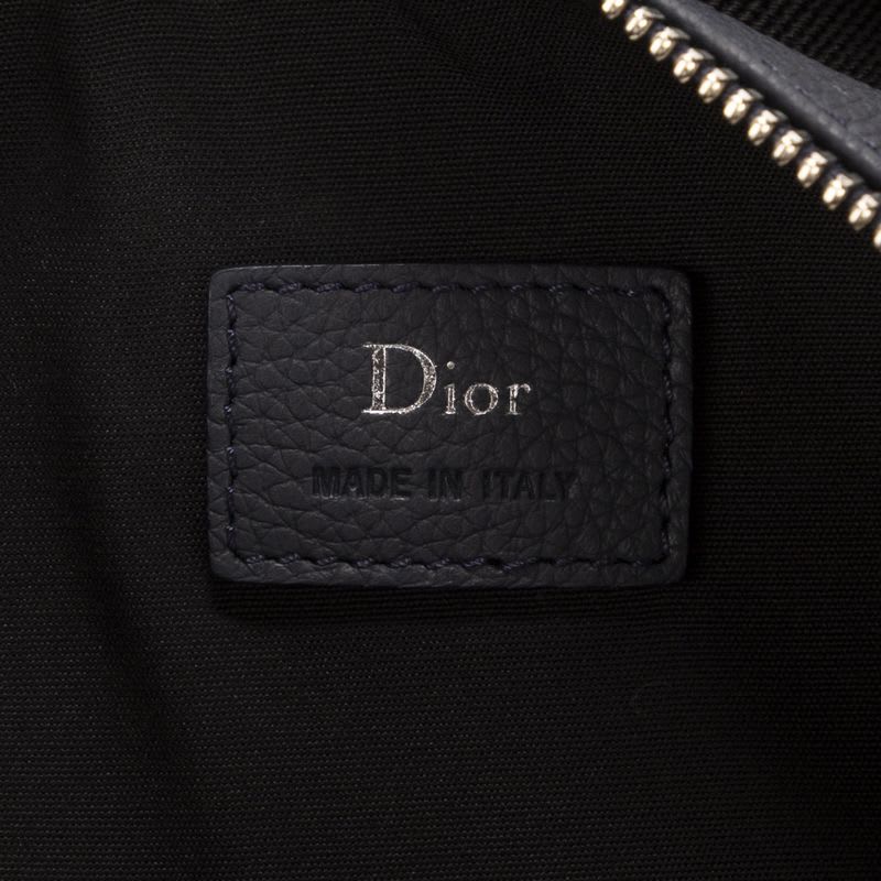 Dior Atelier Roller Navy Blue Cowhide Silver AA
