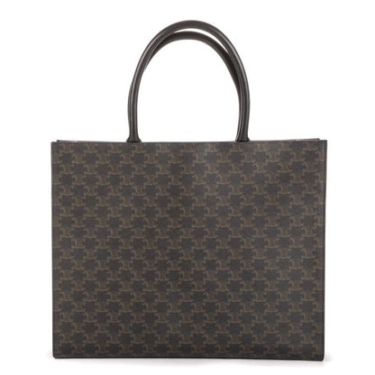 Celine Horizontal Cabas Black Triomphe PVC Canvas