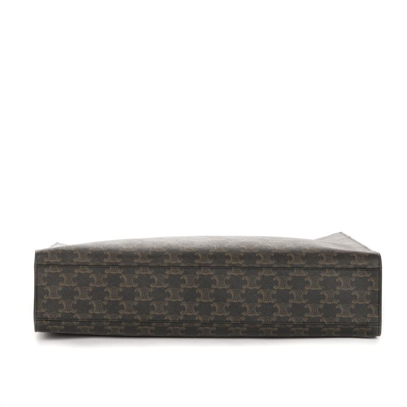 Celine Horizontal Cabas Black Triomphe PVC Canvas