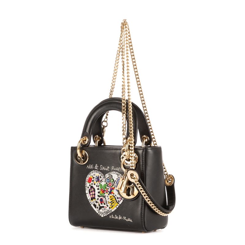 Dior Niki De Saint Phalle Lady Black Heart Shape Sequin