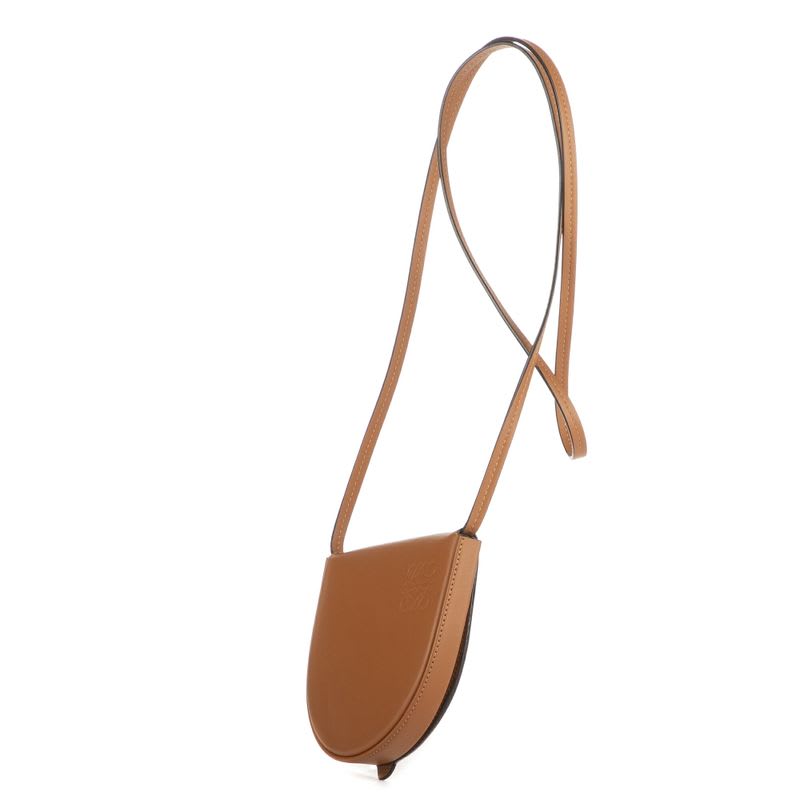 Loewe Mini Zip Crossbody Brown Calfskin Leather