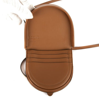 Loewe Mini Zip Crossbody Brown Calfskin Leather