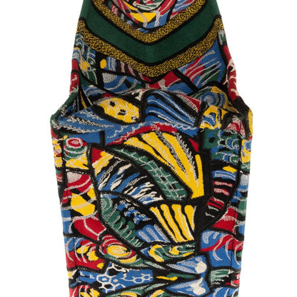 Dior Butterfly Book Tote Green Multicolor Print Canvas