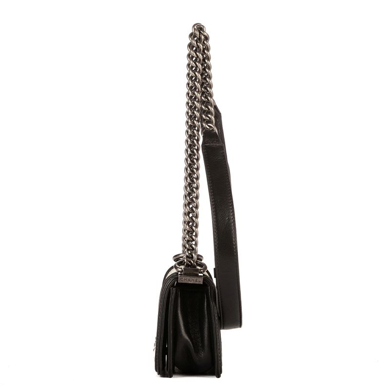 Chanel Unique Piece Boy Garusha Black Skin