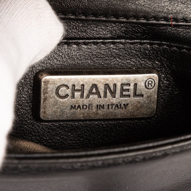 Chanel Unique Piece Boy Garusha Black Skin